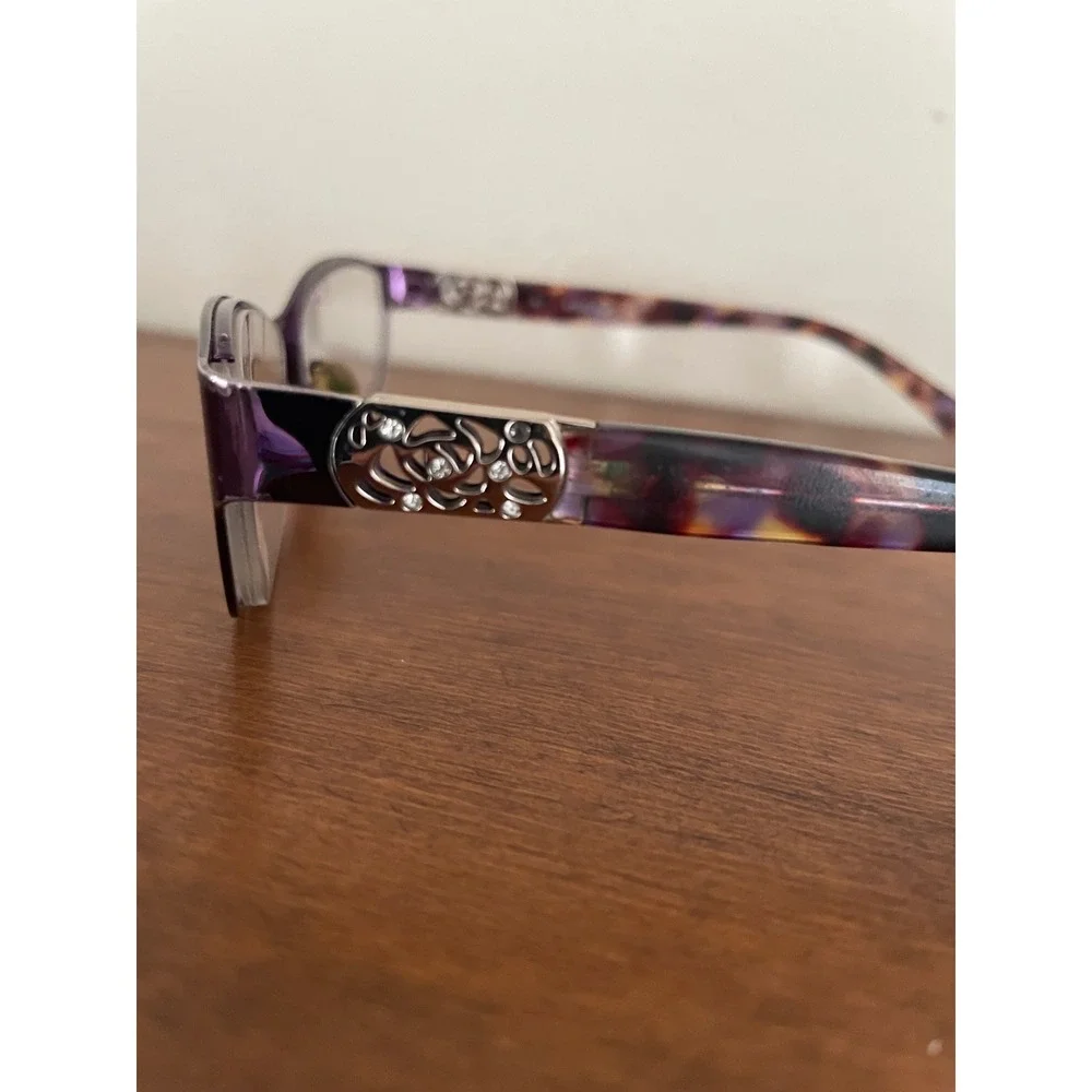 Kay Unger K143 Eyeglasses‎ Purple Tortoiseshell FRAMES ONLY Tortoise 52-17-135
